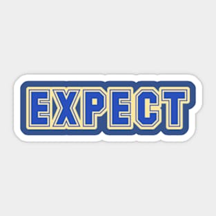 expect Sticker